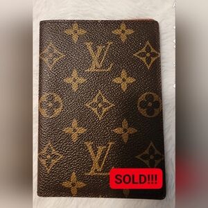 SOLD!!! Louis Vuitton Monogram Passport Holder Travel Wallet